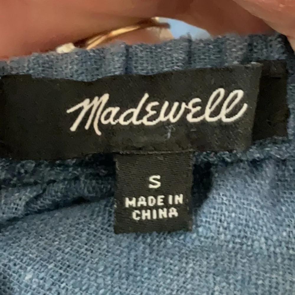 Madewell chambray off the shoulder dress size S